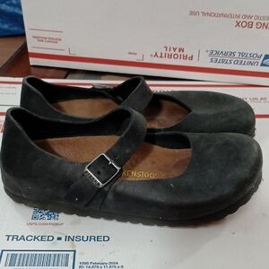 Birkenstock Black Mary Jane Flats